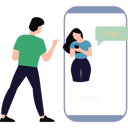 پیش‌نمایش فایل boy-talking-to-girl-on-mobile-9154411 از پک کار تیمی