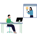 پیش‌نمایش فایل girl-discussing-idea-online-9154402 از پک کار تیمی