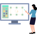 پیش‌نمایش فایل the-girl-is-drawing-a-design-on-the-monitor-9154394 از پک کار تیمی