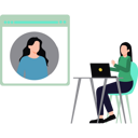 پیش‌نمایش فایل the-girl-is-talking-online-9154417 از پک کار تیمی