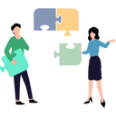 پیش‌نمایش فایل the-team-is-solving-the-puzzle-9154398 از پک کار تیمی