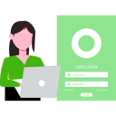 پیش‌نمایش فایل girl-logging-into-account-9154240 از پک ثبت‌نام و عضویت