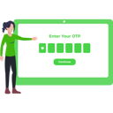 پیش‌نمایش فایل girl-showing-otp-on-monitor-9154289 از پک ثبت‌نام و عضویت