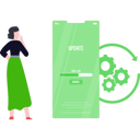 پیش‌نمایش فایل girl-updating-new-version-of-mobile-9154253 از پک ثبت‌نام و عضویت