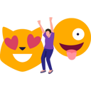 پیش‌نمایش فایل boy-dancing-with-emoji-9181642 از پک روز جهانی اموجی