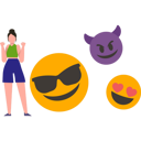 پیش‌نمایش فایل cheerful-girl-with-emojis-9181601 از پک روز جهانی اموجی