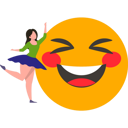 پیش‌نمایش فایل girl-dancing-9181646 از پک روز جهانی اموجی