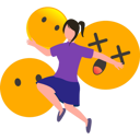 پیش‌نمایش فایل girl-flying-with-joy-9181610 از پک روز جهانی اموجی