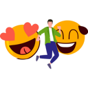 پیش‌نمایش فایل happy-boy-with-emojis-9181612 از پک روز جهانی اموجی