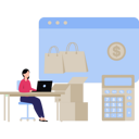 پیش‌نمایش فایل girl-doing-online-shopping-and-payment-9213353 از پک فعالیت‌های تجاری