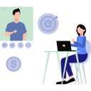 پیش‌نمایش فایل girl-talking-to-boy-online-about-business-goal-9221215 از پک آموزش کسب و کار