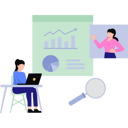 پیش‌نمایش فایل girl-working-on-chart-graph-9221229 از پک آموزش کسب و کار