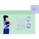 پیش‌نمایش فایل woman-giving-chart-presentation-9221230 از پک آموزش کسب و کار