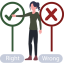 پیش‌نمایش فایل girl-making-right-choice-9285200 از پک بله یا خیر