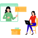 پیش‌نمایش فایل girl-interviewing-online-9263093 از پک استخدام و جذب نیرو