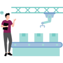 پیش‌نمایش فایل boy-looking-at-package-conveyor-9263219 از پک فناوری مدرن