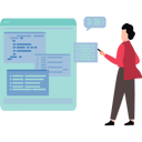 پیش‌نمایش فایل girl-is-programming-9263220 از پک فناوری مدرن