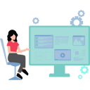 پیش‌نمایش فایل girl-is-setting-up-the-programming-9263216 از پک فناوری مدرن