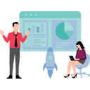 پیش‌نمایش فایل girl-is-working-on-a-business-startup-9263198 از پک فناوری مدرن