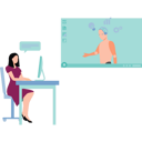 پیش‌نمایش فایل girl-talking-to-robot-online-9263203 از پک فناوری مدرن