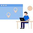 پیش‌نمایش فایل boy-is-looking-at-the-online-delivery-place-9266058 از پک خدمات لجستیکی