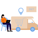 پیش‌نمایش فایل girl-is-providing-247-delivery-service-9266043 از پک خدمات لجستیکی