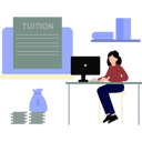 پیش‌نمایش فایل girl-is-taking-online-tutoring-9266091 از پک مدرسه و آموزش