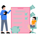 پیش‌نمایش فایل boy-and-girl-discussing-insurance-document-9263035 از پک مدیریت مالی