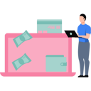 پیش‌نمایش فایل the-boy-is-sending-money-online-9263045 از پک مدیریت مالی