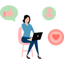 پیش‌نمایش فایل girl-is-working-on-the-laptop-9297940 از پک مدیریت استرس