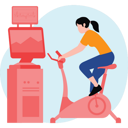 پیش‌نمایش فایل girl-doing-exercising-on-cycling-machine-9297916 از پک فعالیت ورزشی