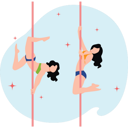 پیش‌نمایش فایل girls-exercising-with-poles-9297911 از پک فعالیت ورزشی