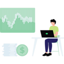 پیش‌نمایش فایل man-working-on-trading-graph-9298129 از پک بازرگانی