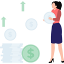 پیش‌نمایش فایل woman-watching-progress-of-dollar-9298128 از پک بازرگانی
