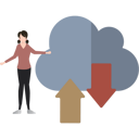 پیش‌نمایش فایل girl-working-on-cloud-data-9326629 از پک دستگاه‌ها