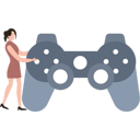 پیش‌نمایش فایل the-girl-has-a-game-controller-9326625 از پک دستگاه‌ها