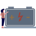 پیش‌نمایش فایل the-girl-is-looking-at-the-battery-9326645 از پک دستگاه‌ها