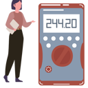پیش‌نمایش فایل the-girl-is-looking-at-the-meter-reading-9326648 از پک دستگاه‌ها