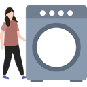 پیش‌نمایش فایل the-girl-is-standing-by-the-washing-machine-9326617 از پک دستگاه‌ها