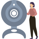 پیش‌نمایش فایل the-girl-is-standing-near-the-webcam-9326773 از پک دستگاه‌ها