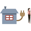 پیش‌نمایش فایل the-girl-is-standing-next-to-the-eco-house-9326602 از پک دستگاه‌ها