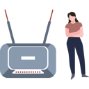 پیش‌نمایش فایل the-girl-is-standing-next-to-the-router-9326765 از پک دستگاه‌ها