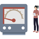 پیش‌نمایش فایل the-girl-is-watching-the-performance-of-the-meter-9326763 از پک دستگاه‌ها