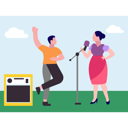 پیش‌نمایش فایل boy-and-girl-performing-in-music-show-9458237 از پک جشنواره موسیقی و کنسرت