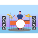 پیش‌نمایش فایل boy-playing-drum-9458218 از پک جشنواره موسیقی و کنسرت