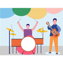 پیش‌نمایش فایل boys-doing-music-show-9458220 از پک جشنواره موسیقی و کنسرت