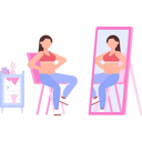 پیش‌نمایش فایل girl-is-looking-at-her-belly-weight-in-the-mirror-9402277 از پک مراقبت از خود