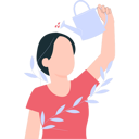 پیش‌نمایش فایل girl-is-watering-herself-9402335 از پک مراقبت از خود