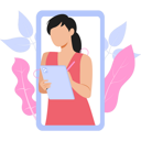 پیش‌نمایش فایل girl-is-writing-online-9402267 از پک مراقبت از خود