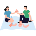 پیش‌نمایش فایل couple-is-on-picnic-9402139 از پک روز زن
